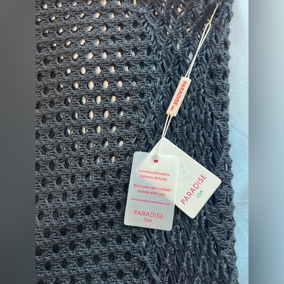 NWT KNIT BLACK SKIRT - size L - elastic fabric - brand Paradise USA - Picture 14 of 16